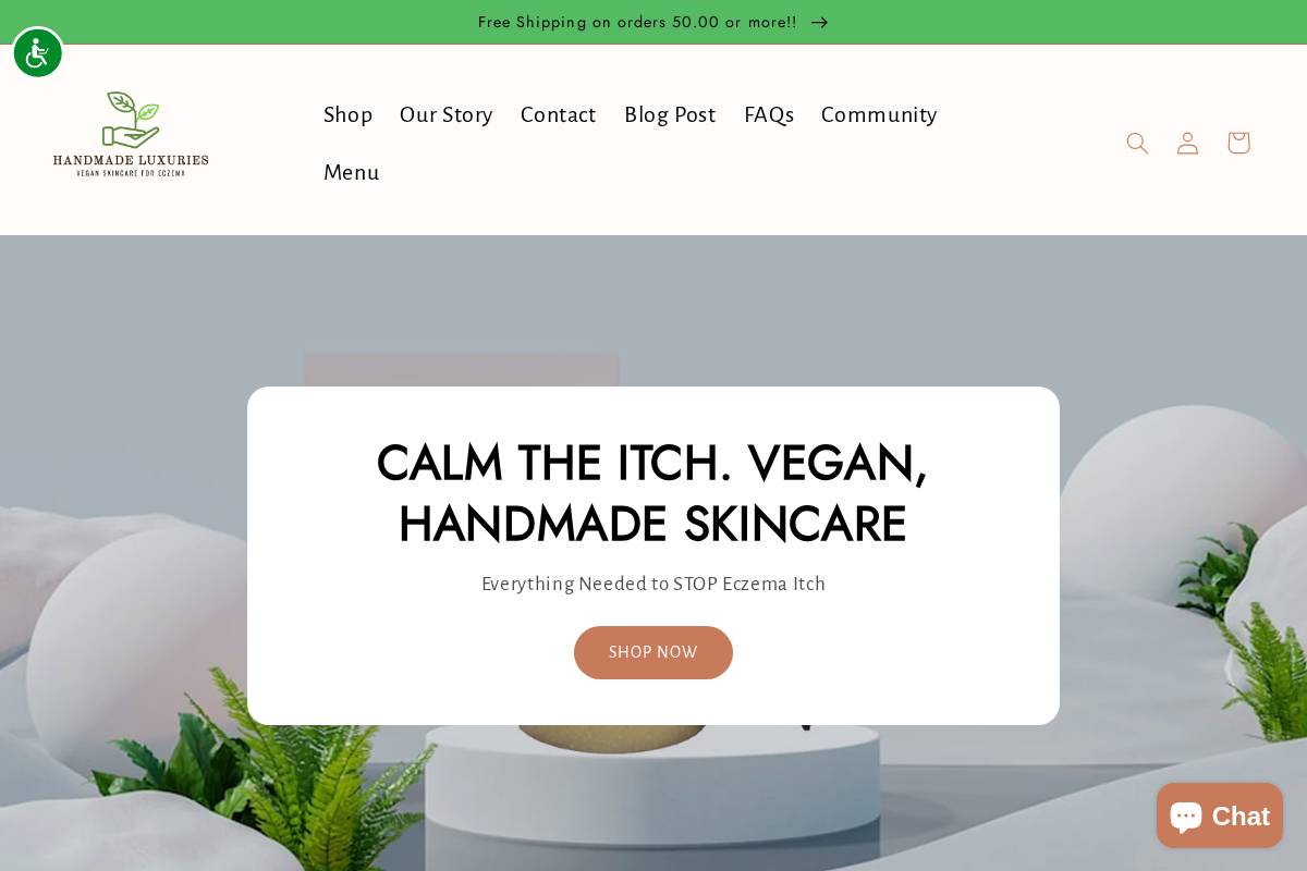 hmluxe.com homepage screenshot