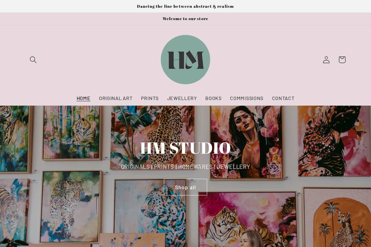 hmstudio.com.au homepage screenshot