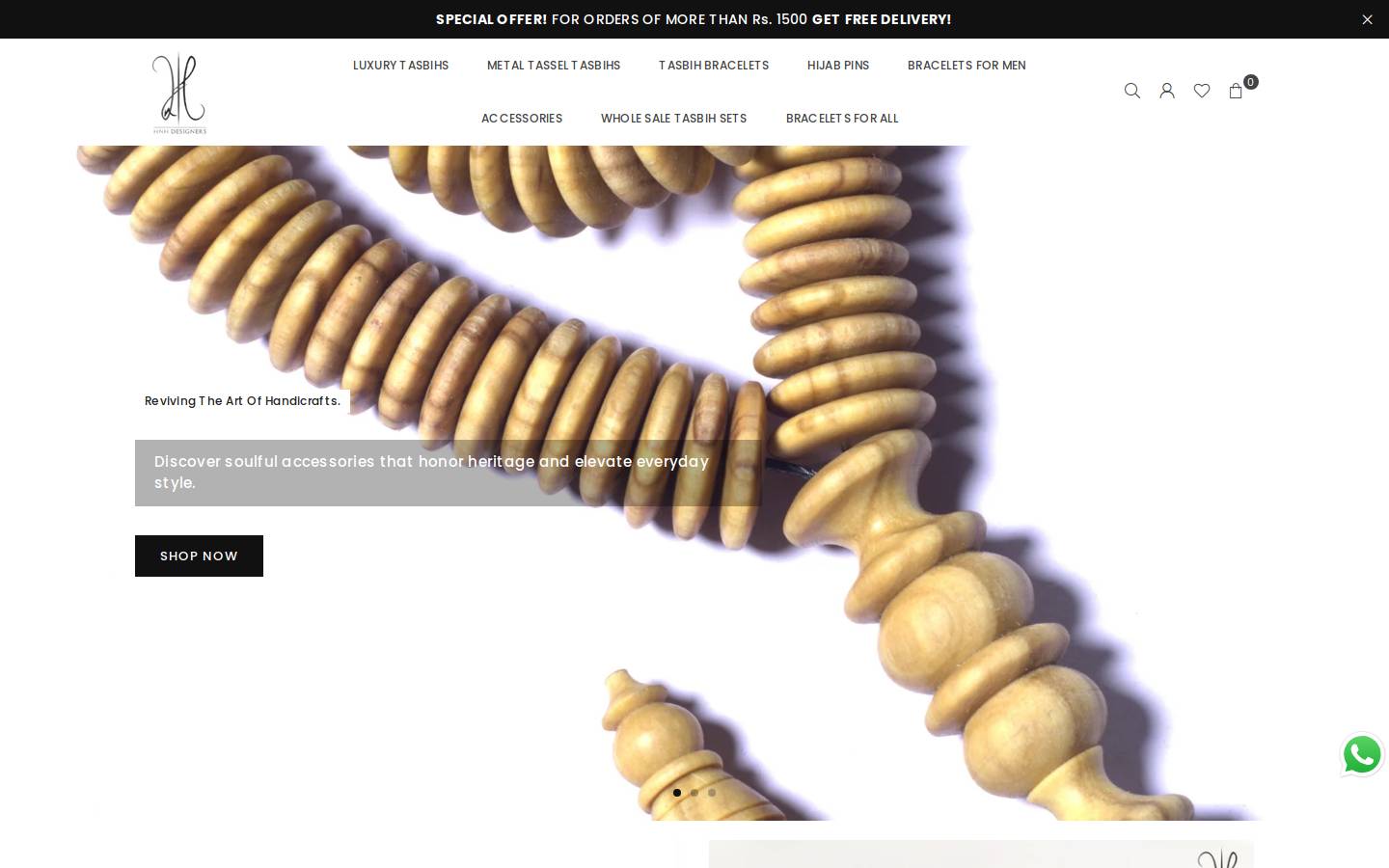 hnhdesigners.com homepage screenshot