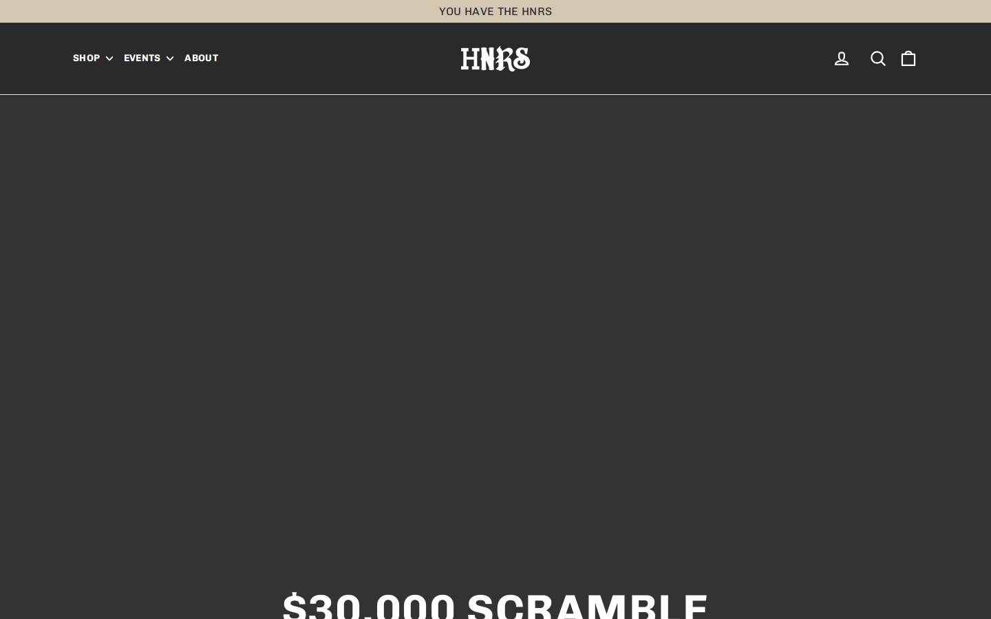 hnrsgolf.com homepage screenshot