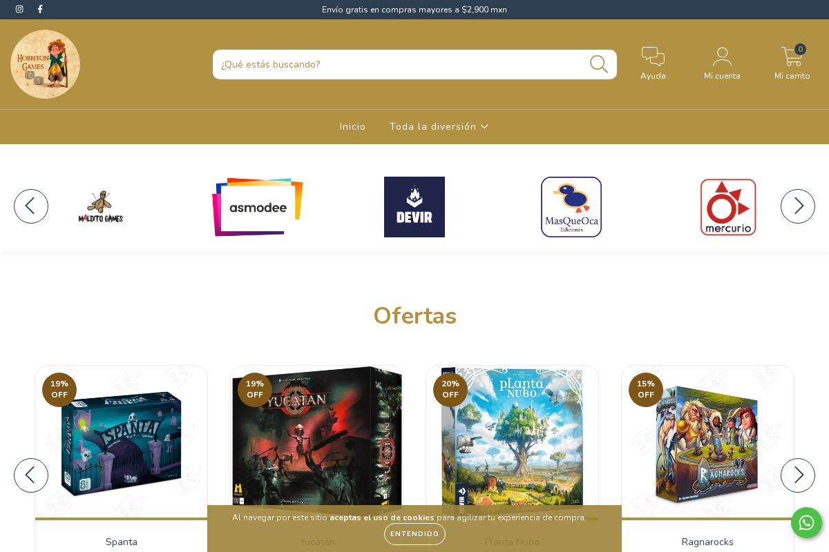 hobbitongames.com homepage screenshot