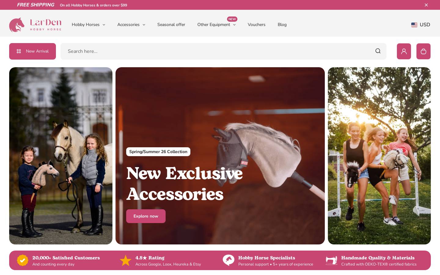 hobby-horse.com homepage screenshot