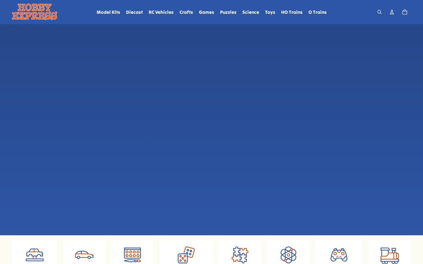 hobbyexpress.co homepage screenshot