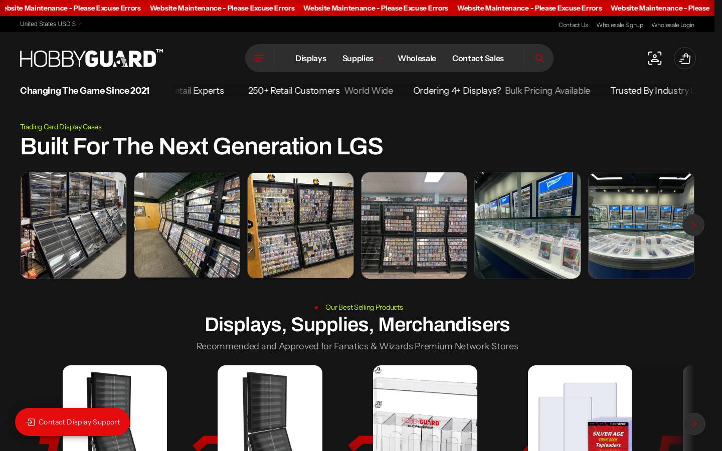 hobbyguardtcg.com homepage screenshot