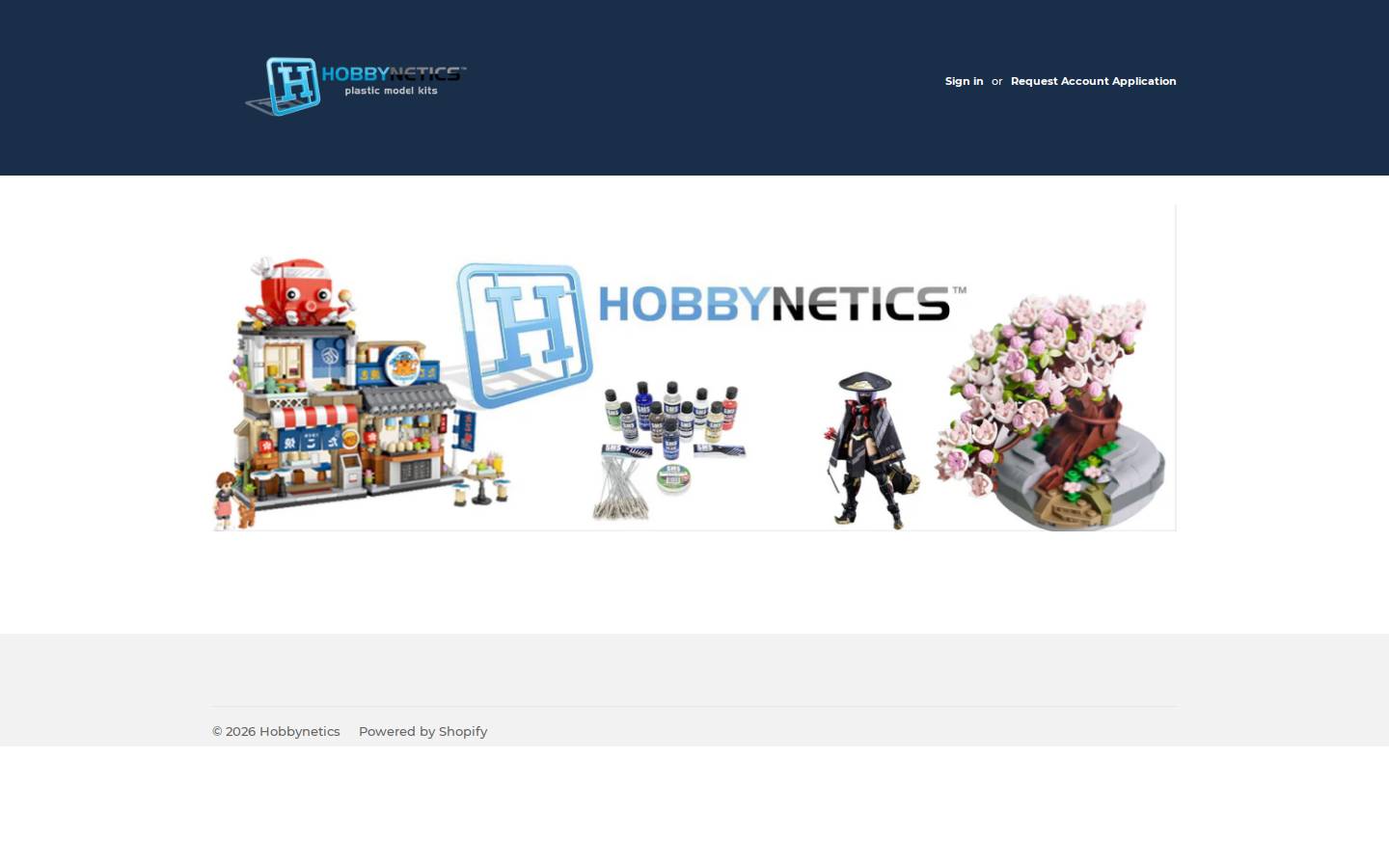 hobbynetics.com homepage screenshot