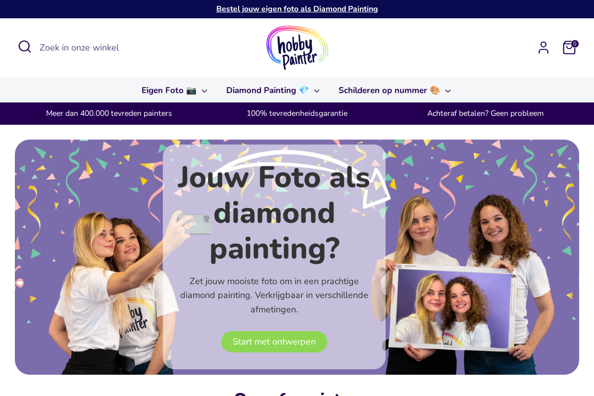Diamond Painting - Hobby Painter homepage screenshot