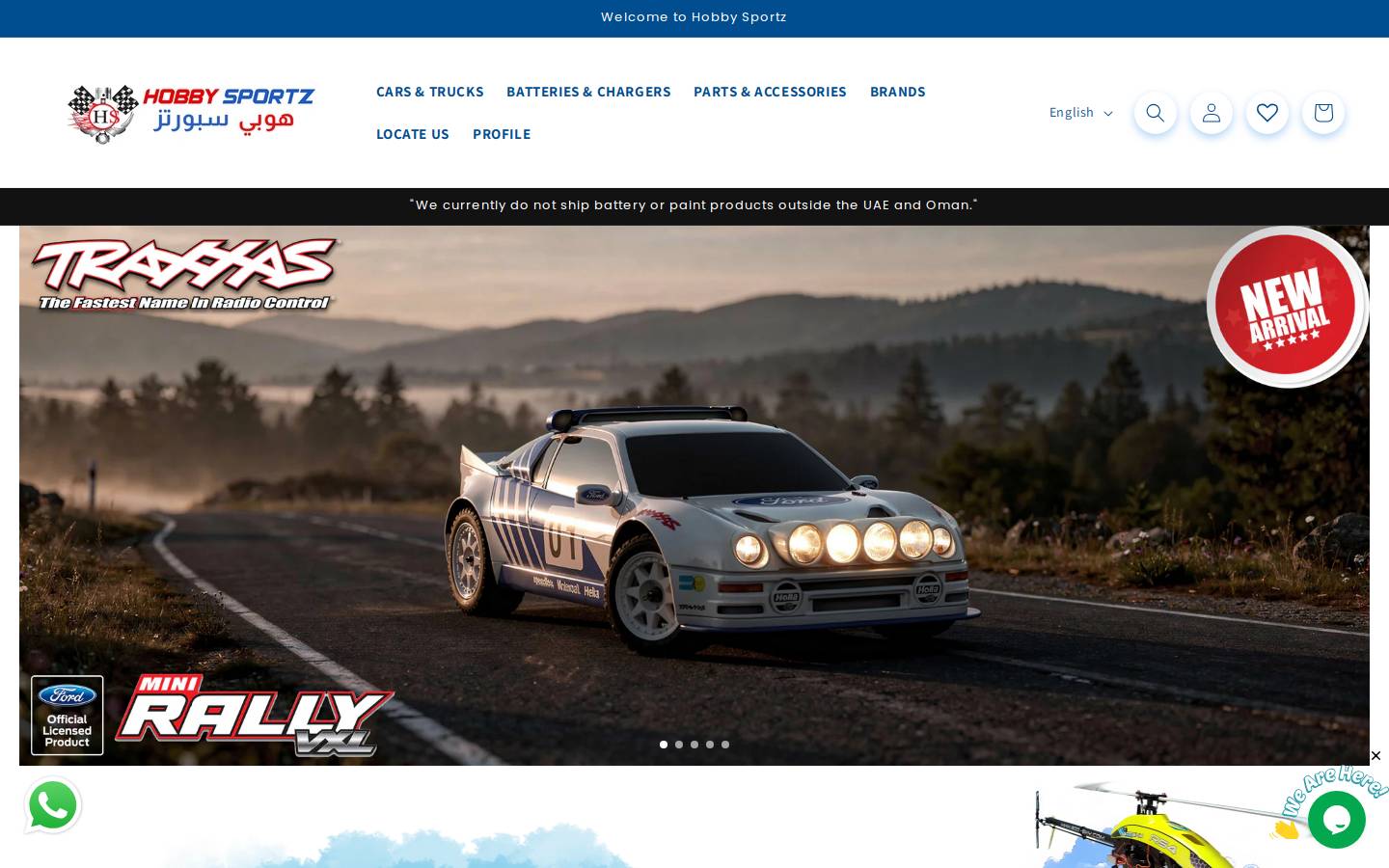 hobbysportzdubai.com homepage screenshot