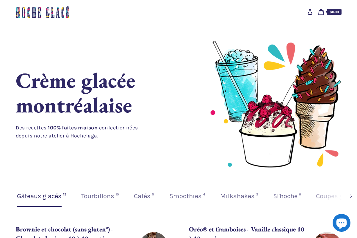 hocheglace.com homepage screenshot