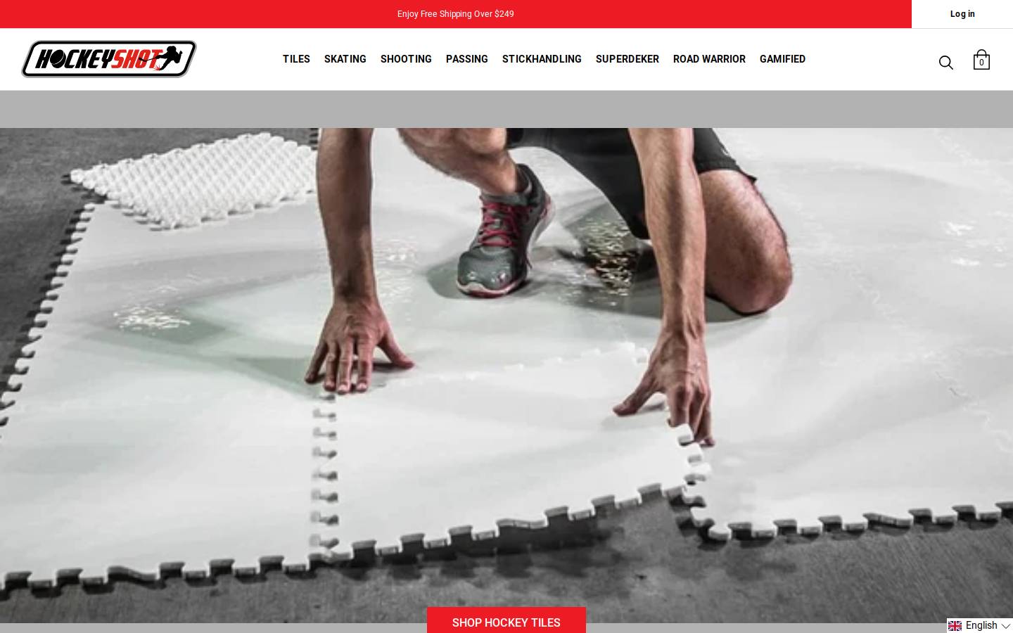 HockeyShot homepage screenshot