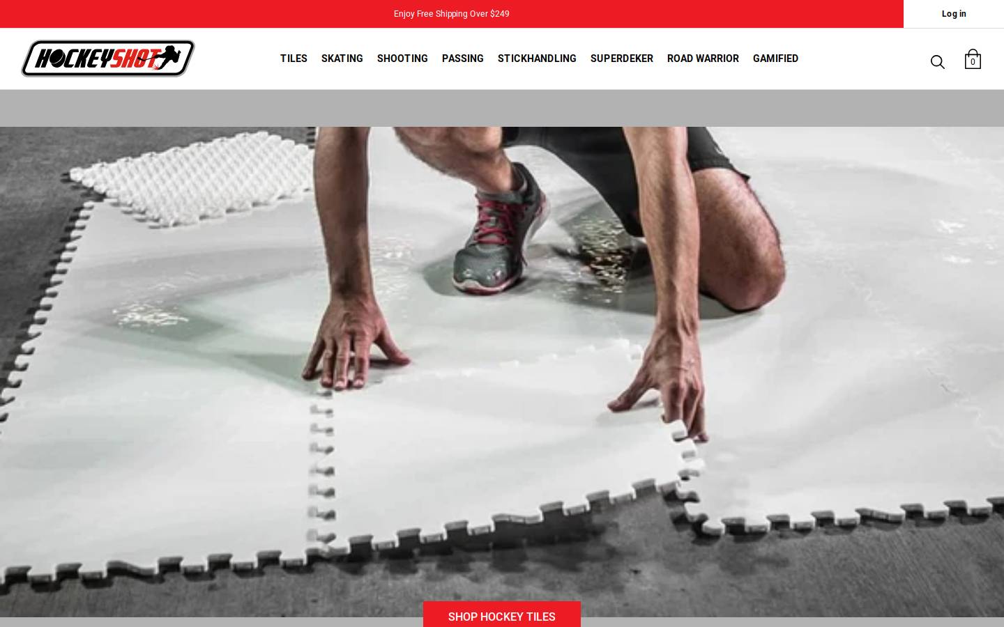 HockeyShot homepage screenshot