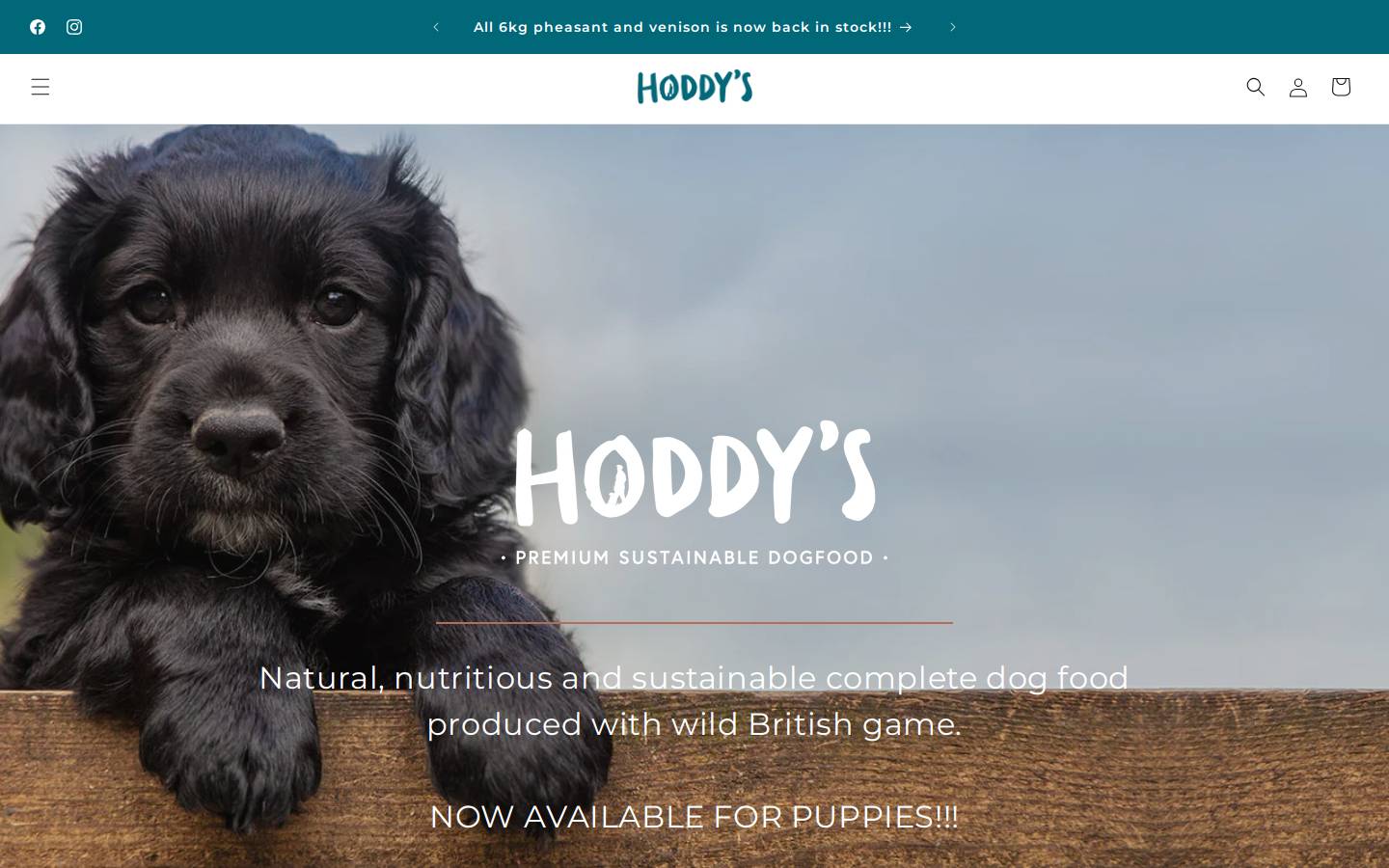 hoddys.co.uk homepage screenshot