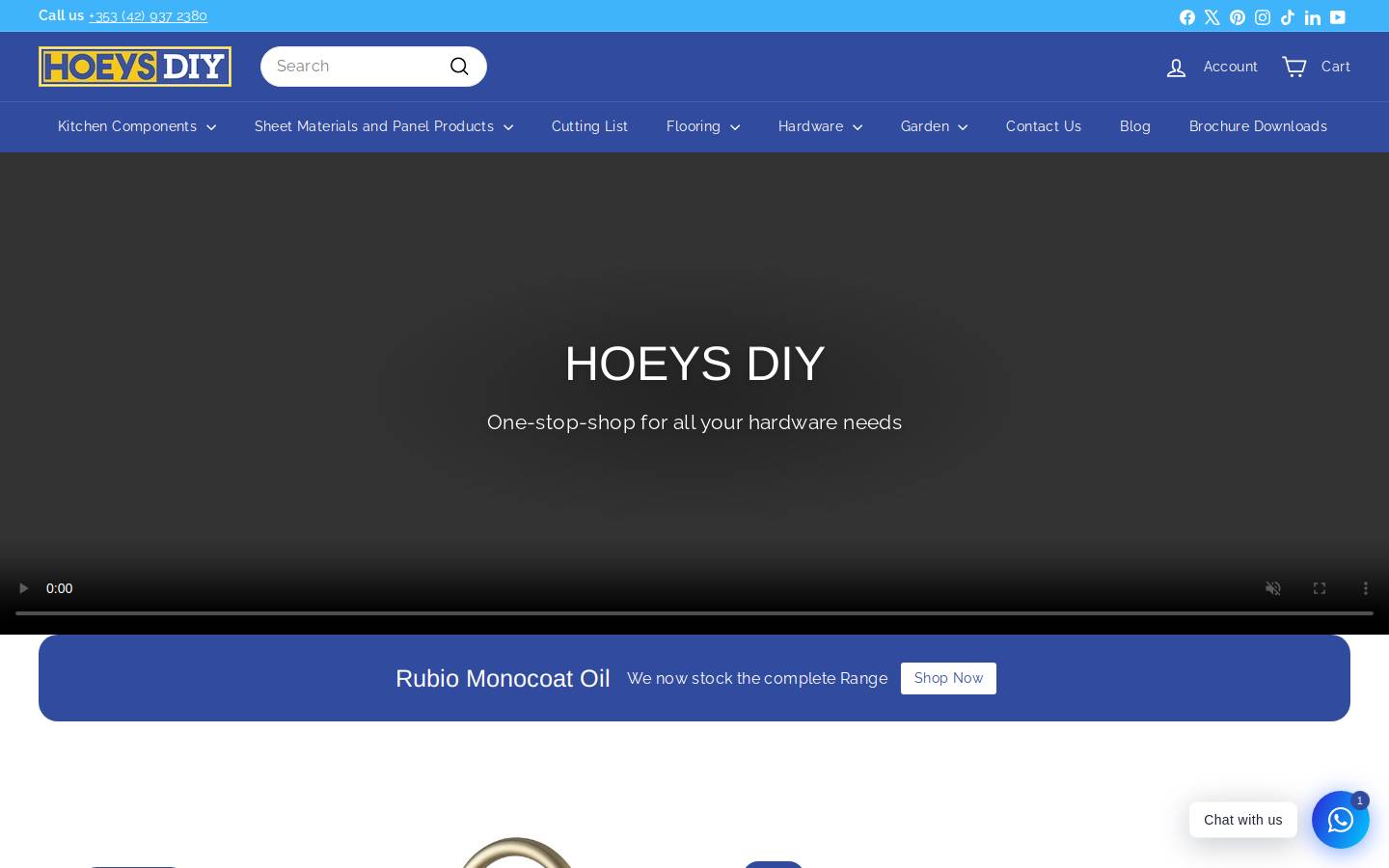 hoeysdiy.ie homepage screenshot