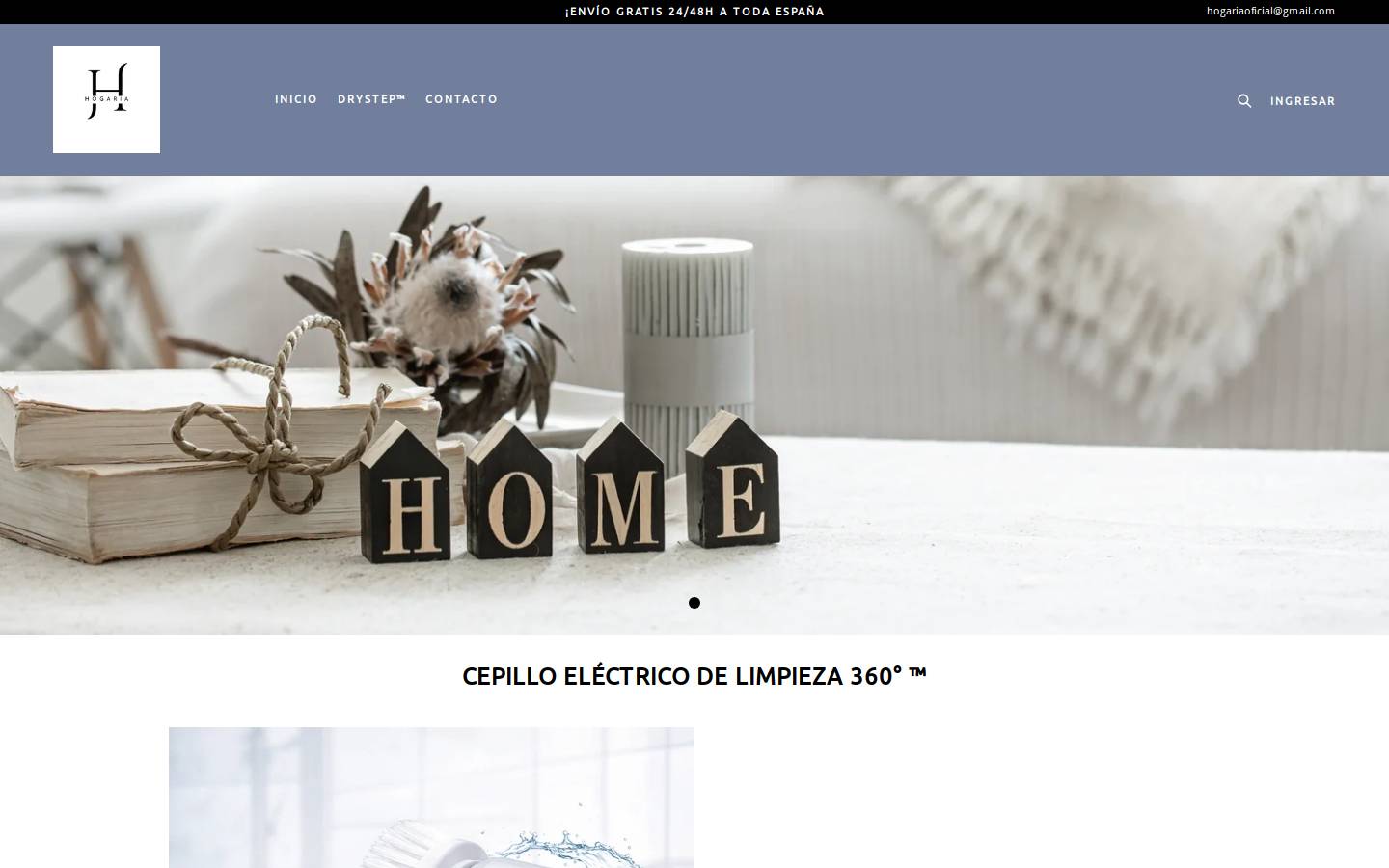 hogariaoficial.com homepage screenshot