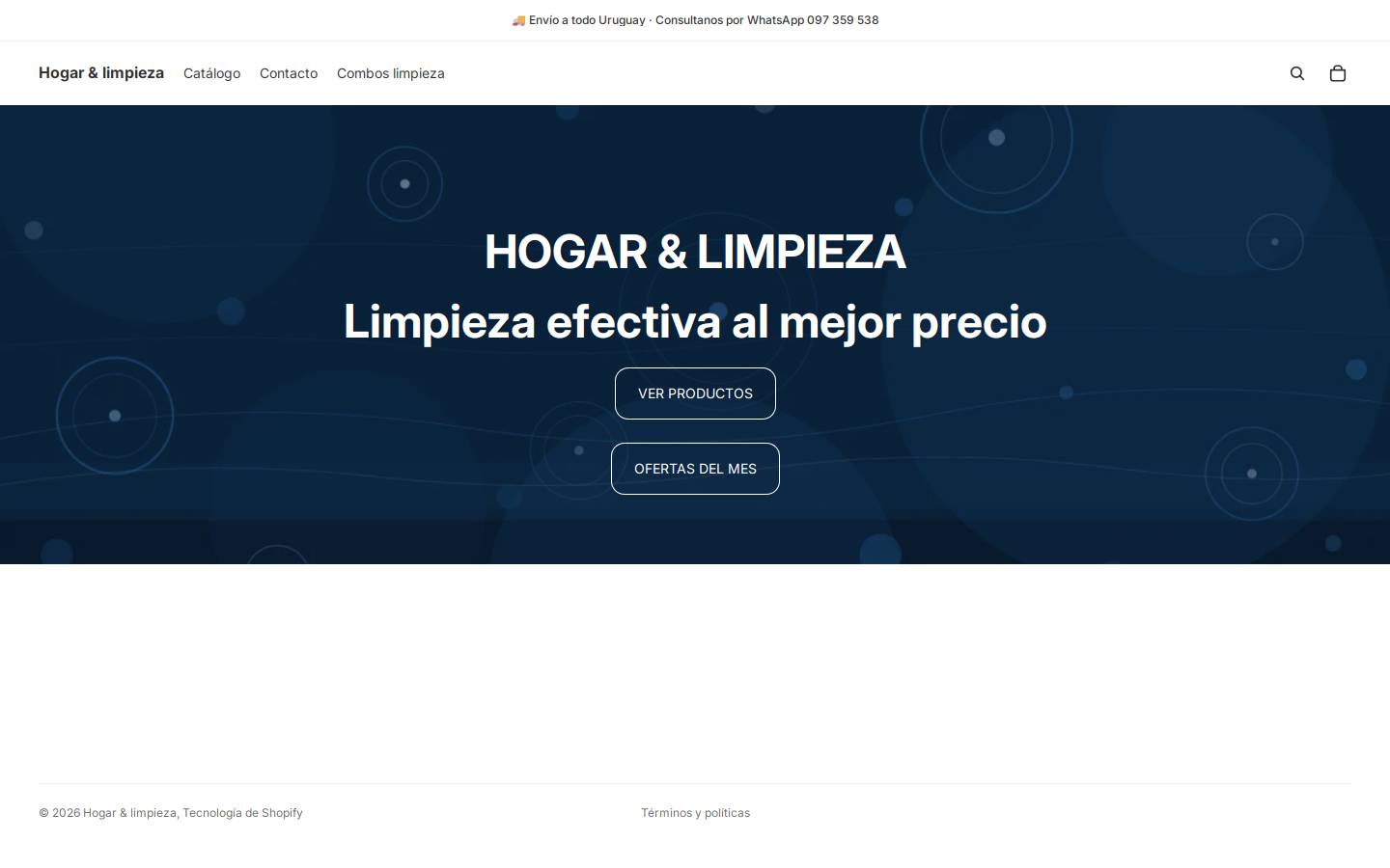 hogarlimpieza.com homepage screenshot