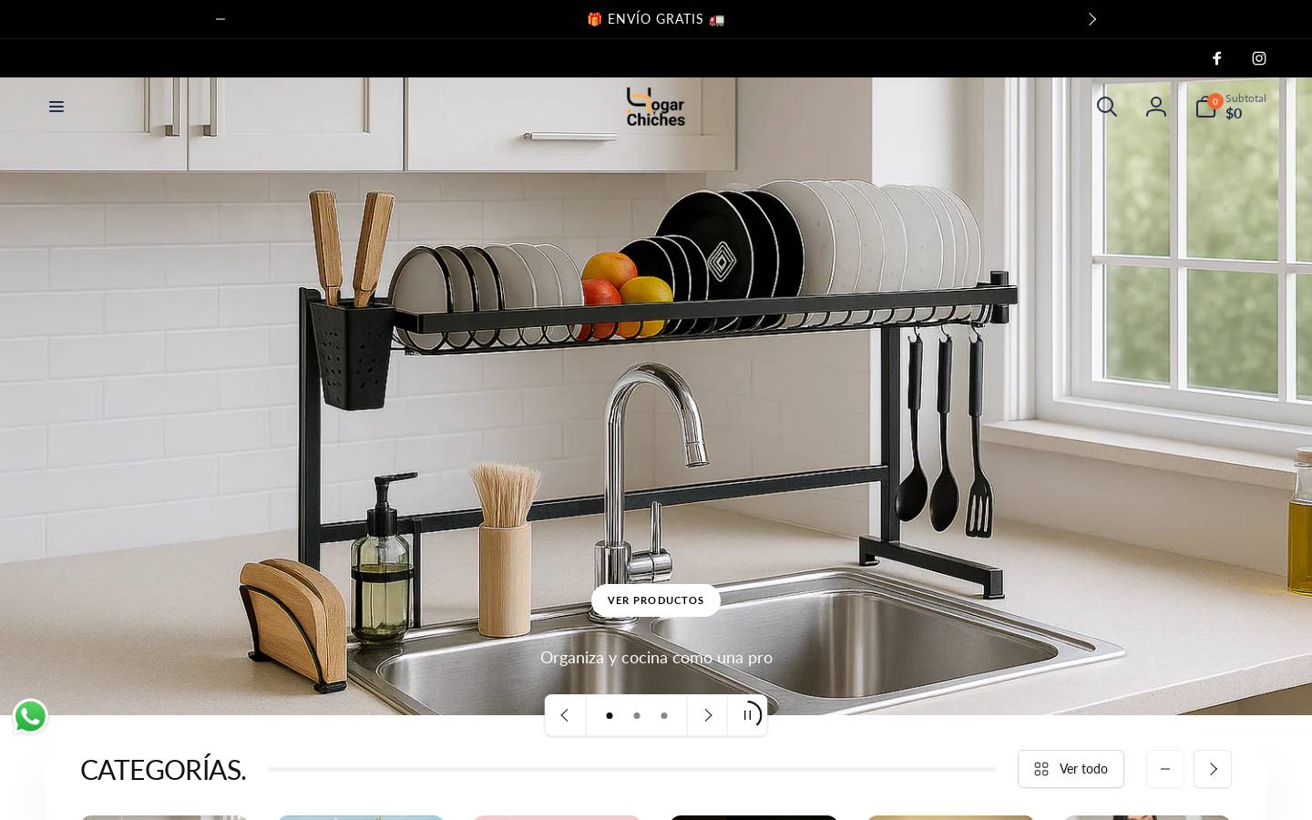 hogarychicheschile.cl homepage screenshot