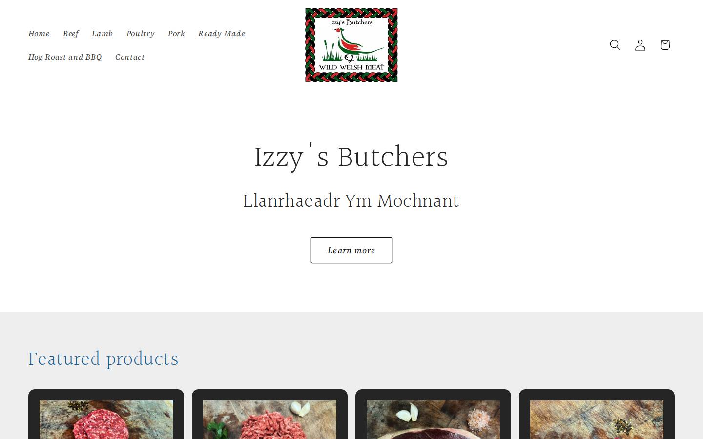 hogroast.wales homepage screenshot