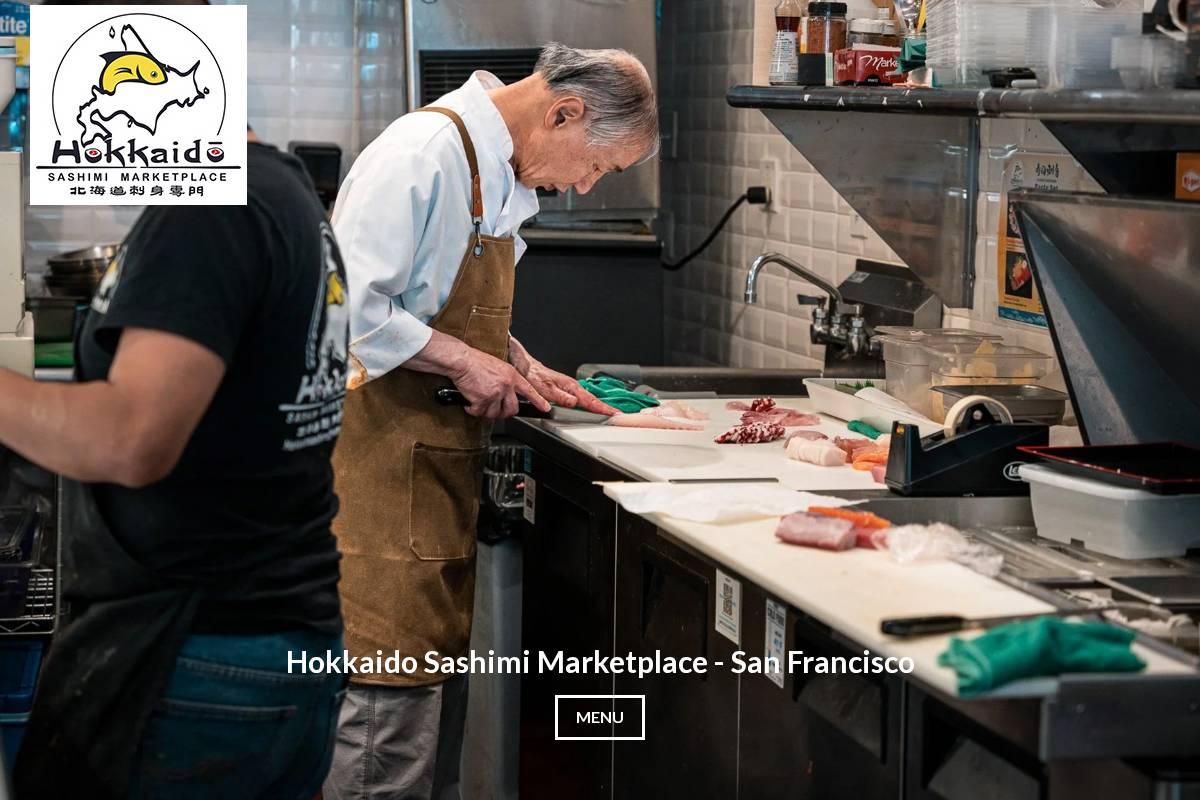 hokkaidosashimisf.com homepage screenshot