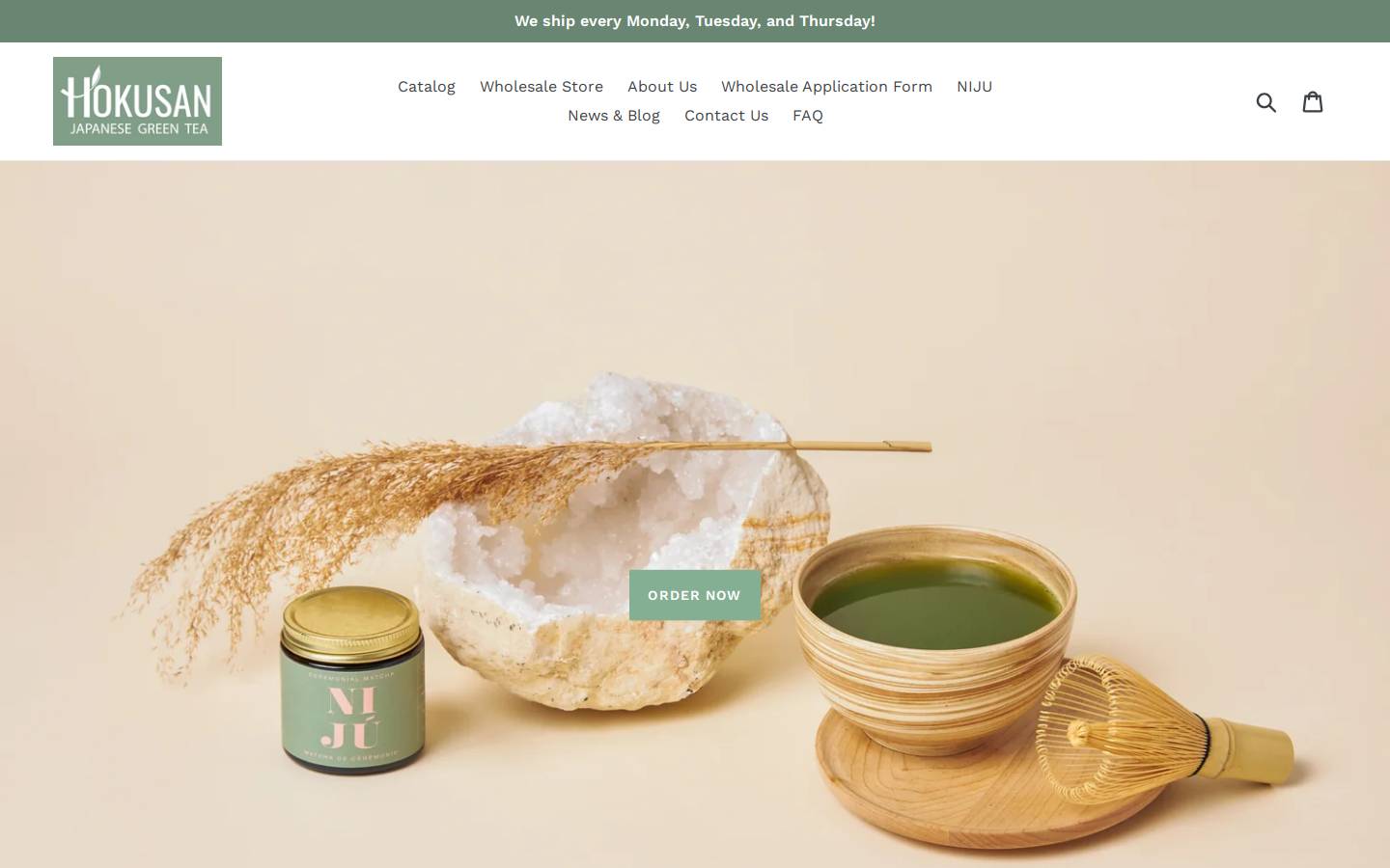 hokusan.ca homepage screenshot
