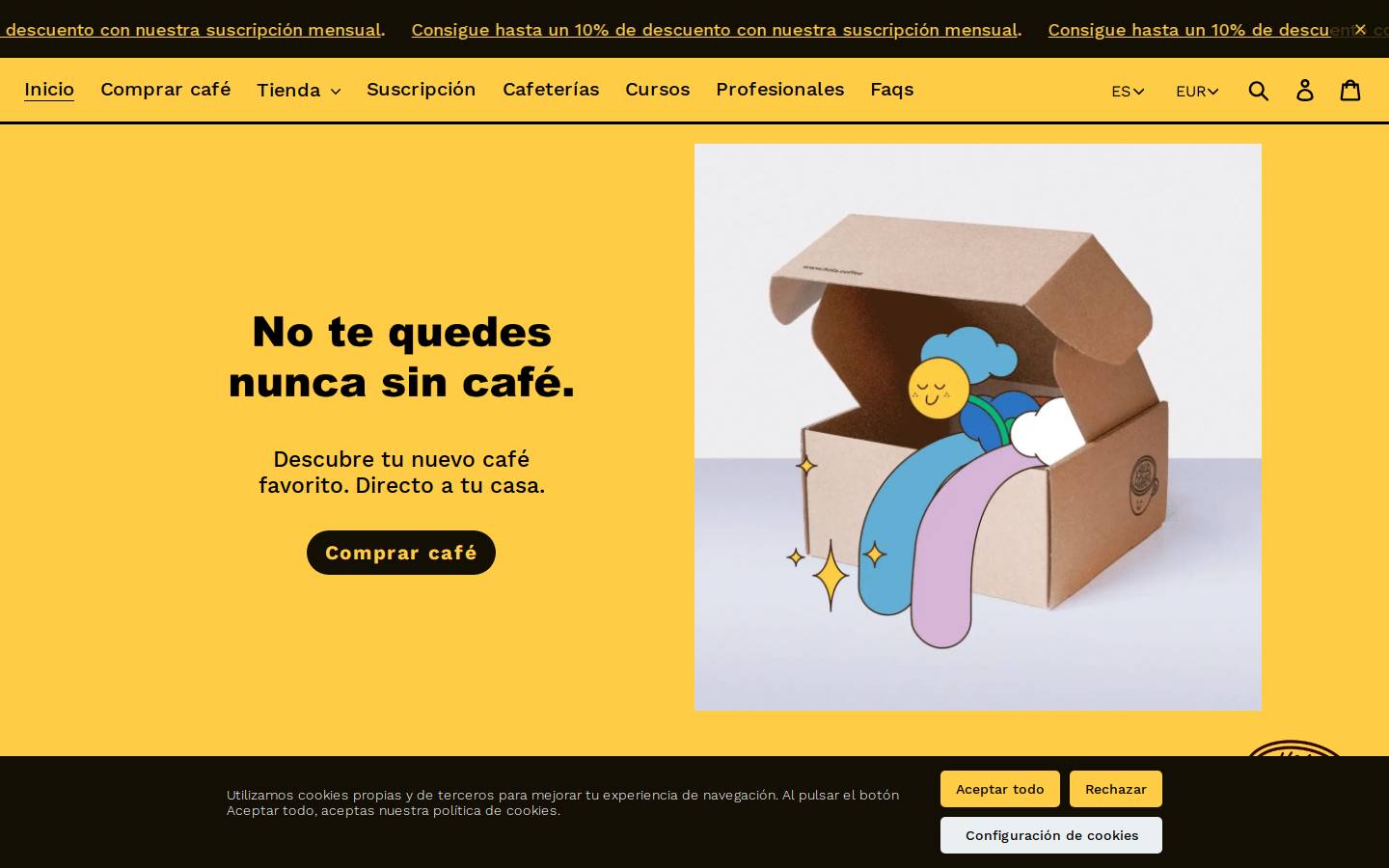 hola.coffee homepage screenshot