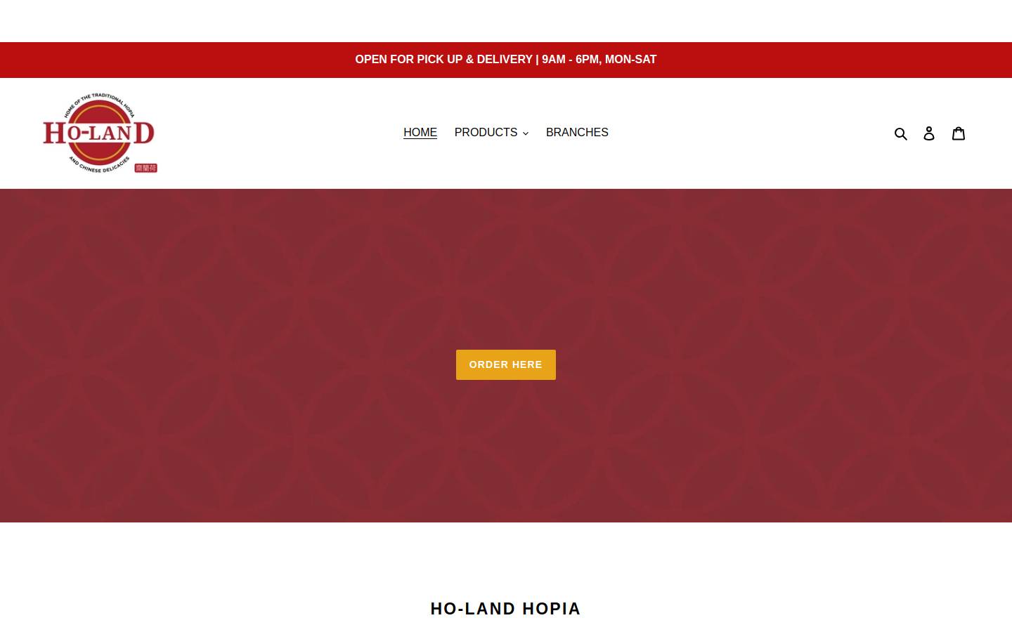 holandhopia.com homepage screenshot