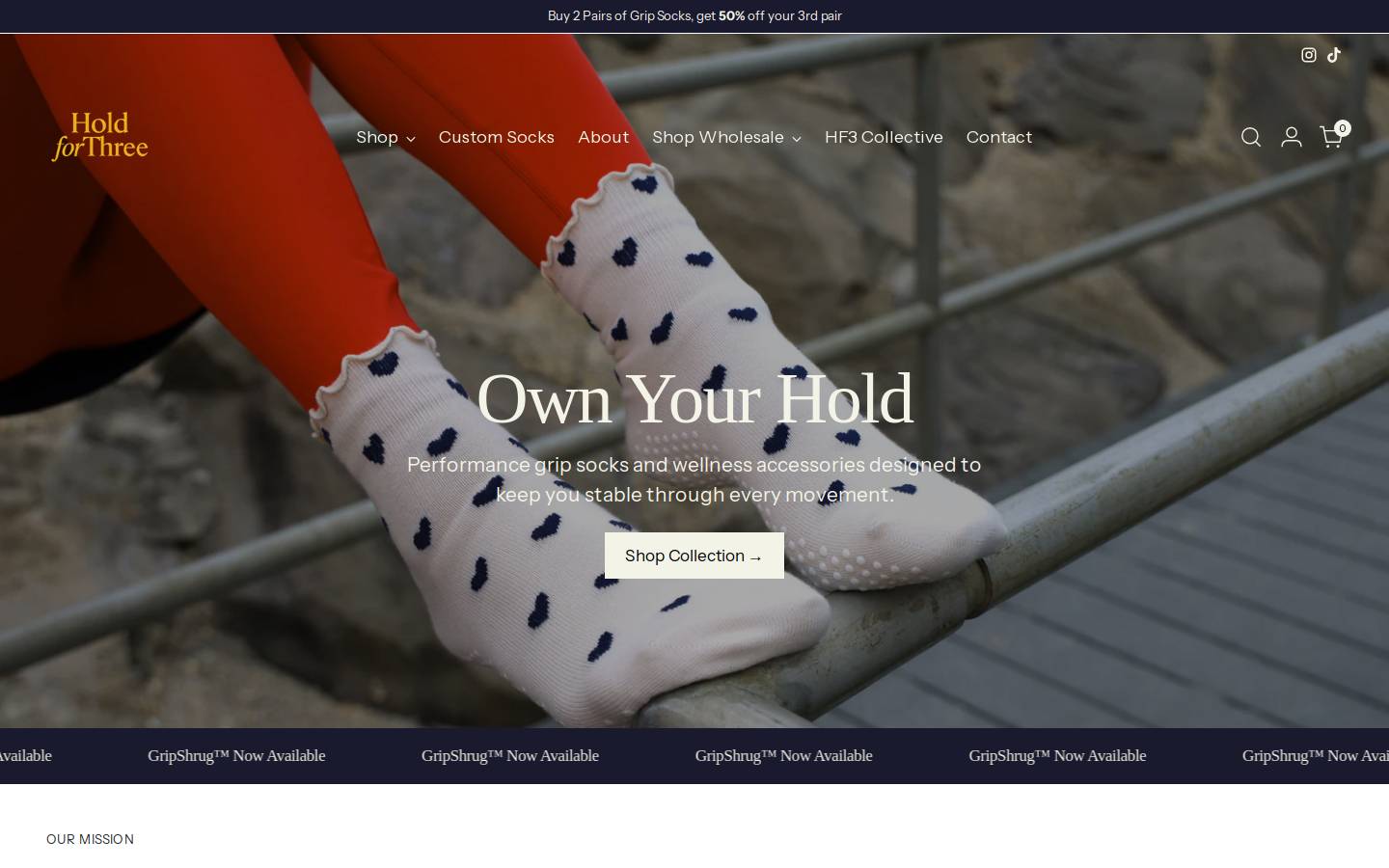 holdforthree.com homepage screenshot
