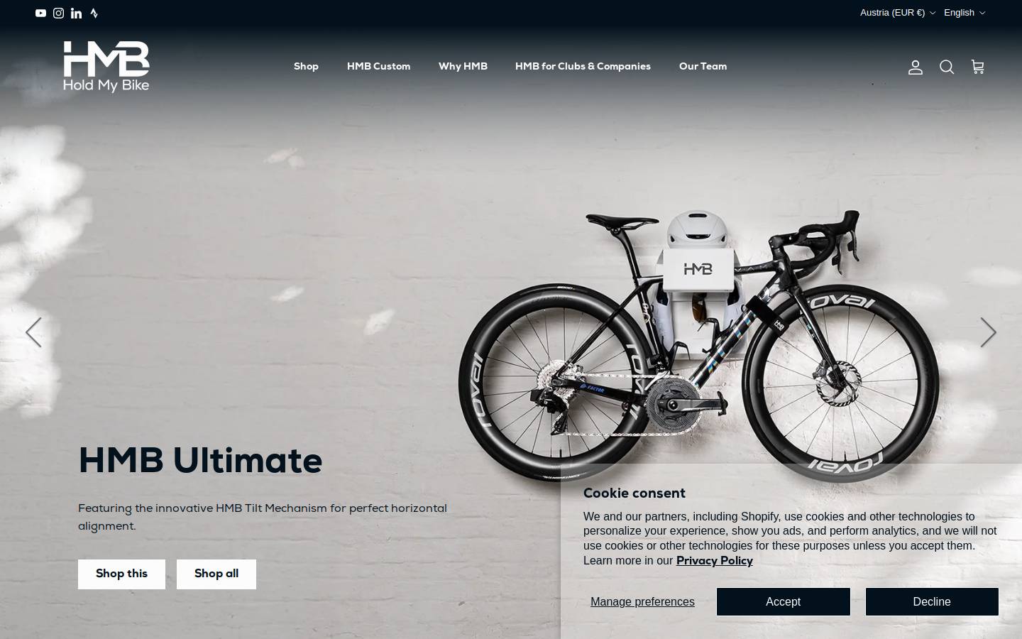 holdmybike.com homepage screenshot