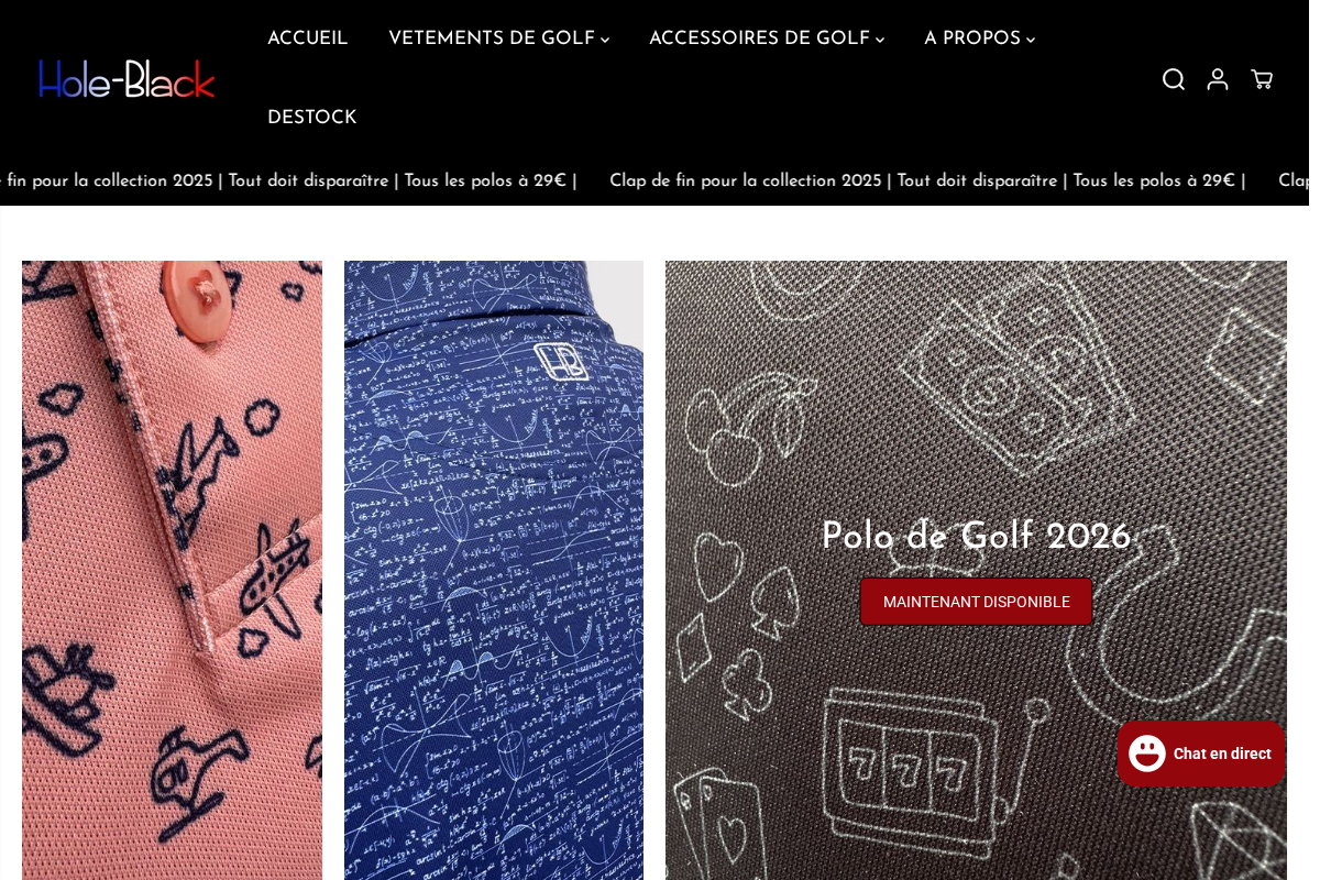 Hole Black homepage screenshot