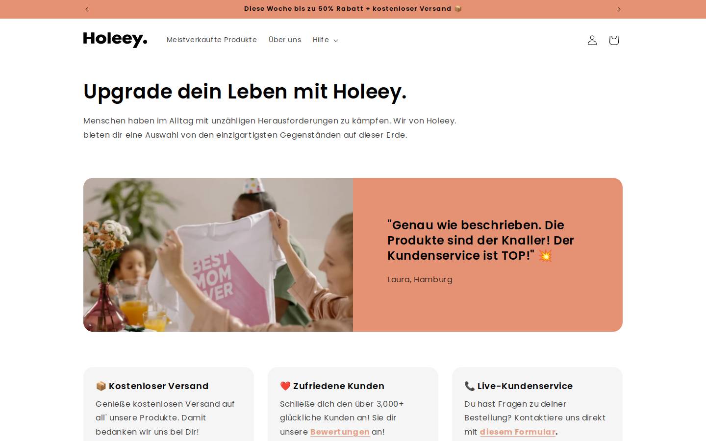holeey.com homepage screenshot