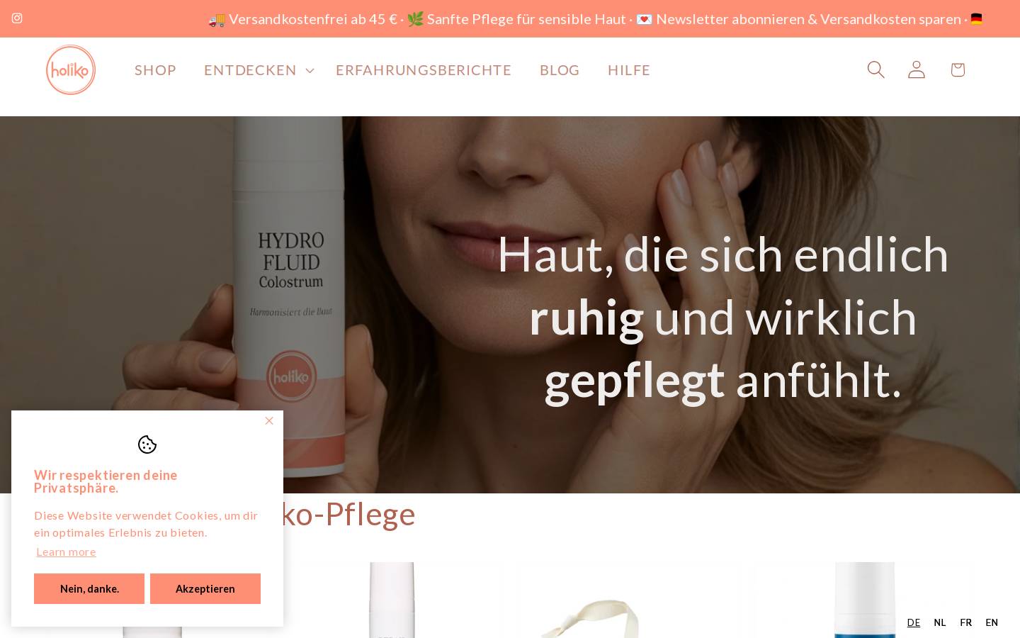 holiko.eu homepage screenshot