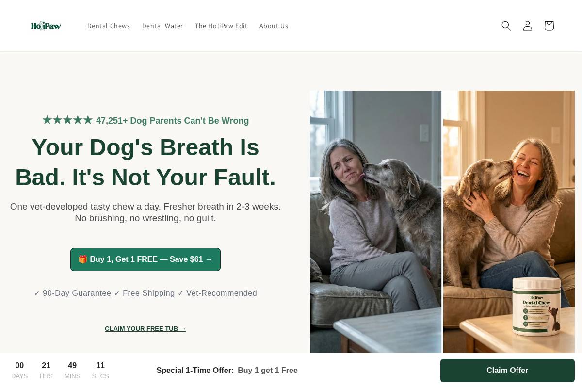 holipaw.com homepage screenshot