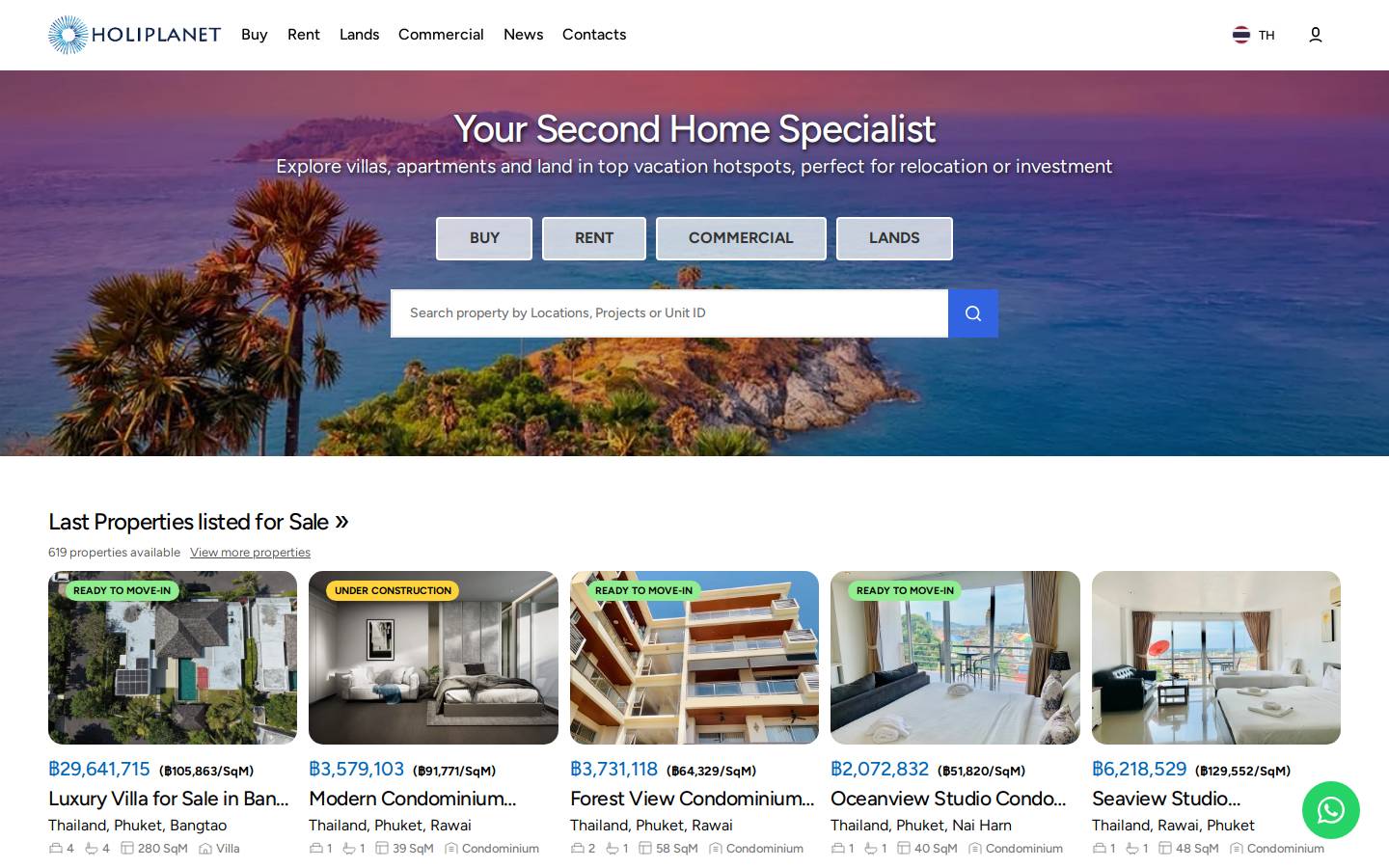 holiplanet.com homepage screenshot