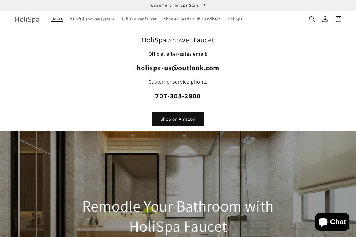 holispa-faucet.com homepage screenshot