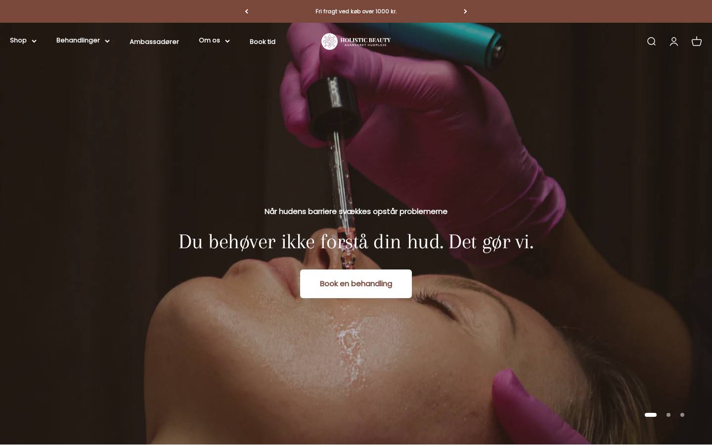 Holisticbeauty homepage screenshot
