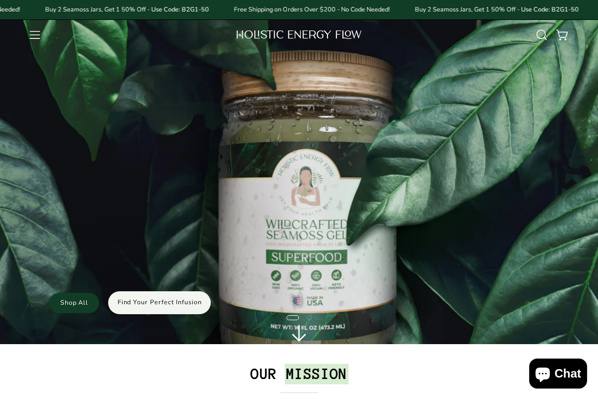Holistic Energy Flow homepage screenshot