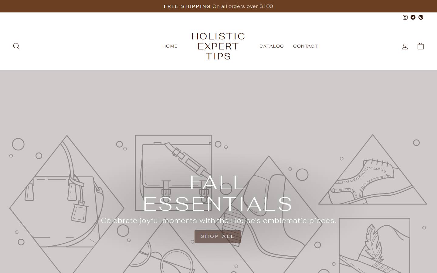 holisticexpert-tips.com homepage screenshot
