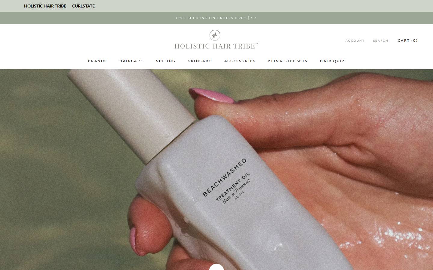holistichairtribe.com homepage screenshot