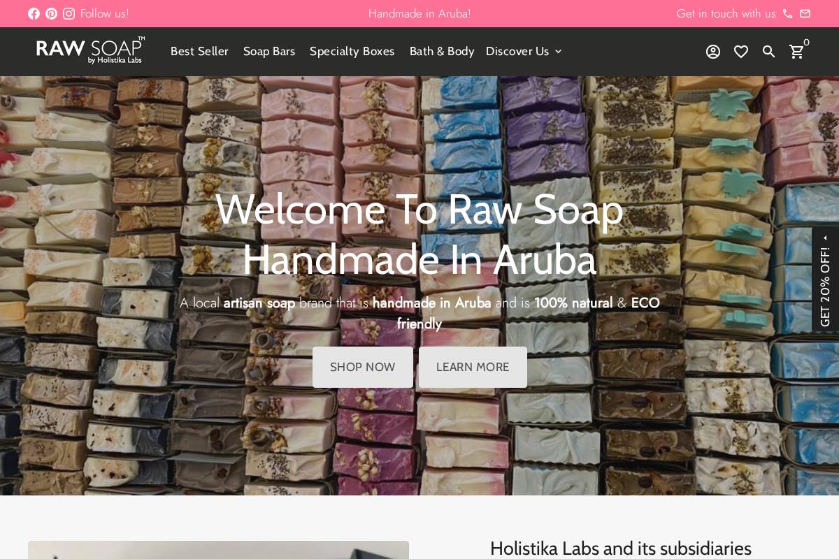 holistikalabs.com homepage screenshot