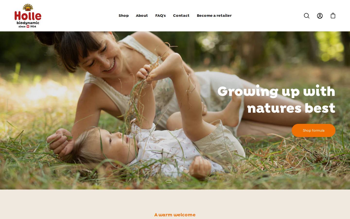holle.baby homepage screenshot