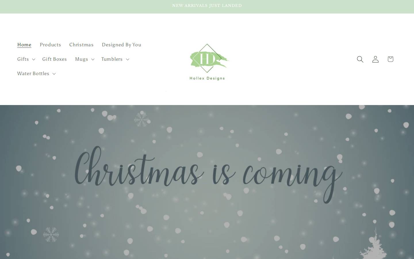 hollexdesigns.com homepage screenshot