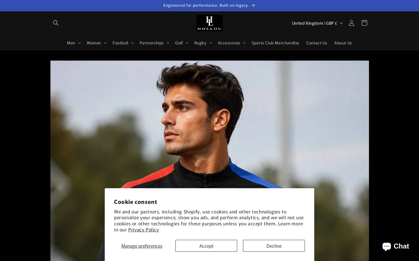 hollousports.com homepage screenshot