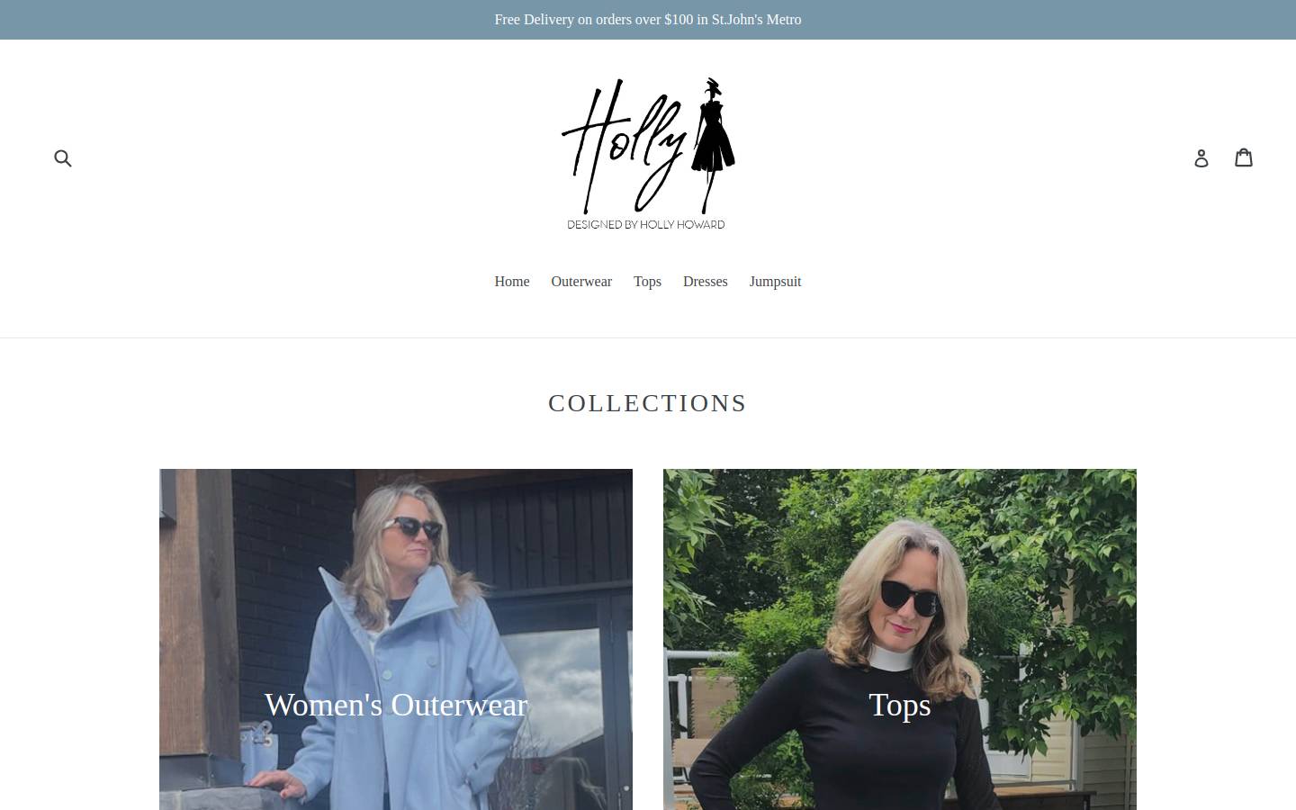 hollyhoward.ca homepage screenshot