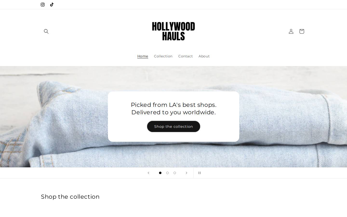 hollywoodhauls.com homepage screenshot