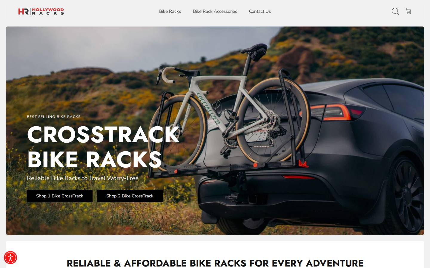 Hollywood Racks homepage screenshot