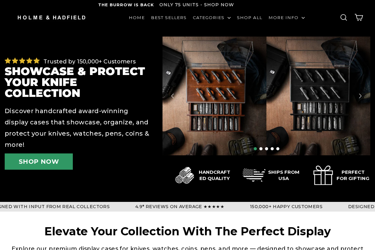 Holme & Hadfield homepage screenshot