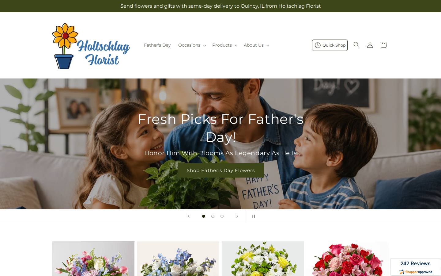 holtschlagflorist.com homepage screenshot