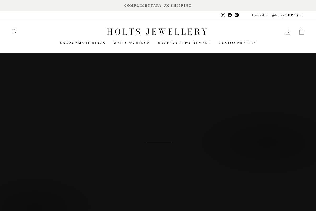 holtsjewellery.co.uk homepage screenshot
