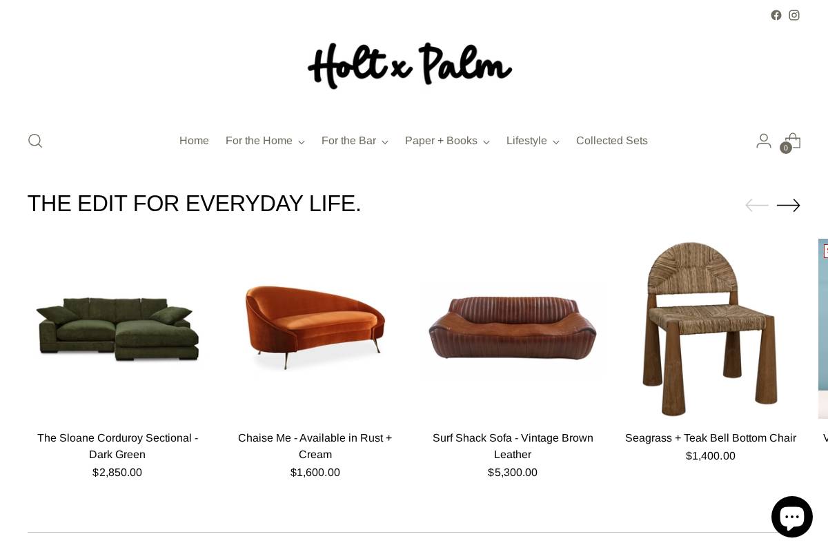 holtxpalm.com homepage screenshot