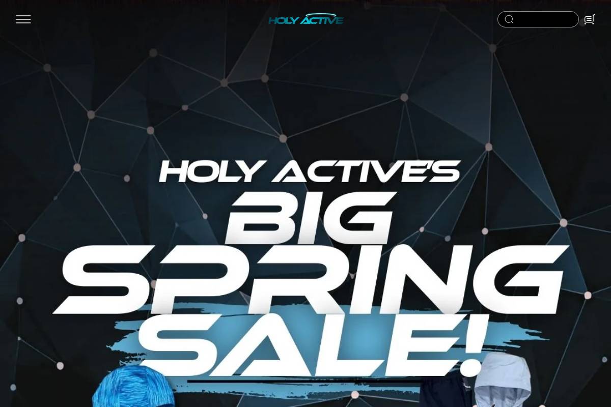 holyactive.shop homepage screenshot