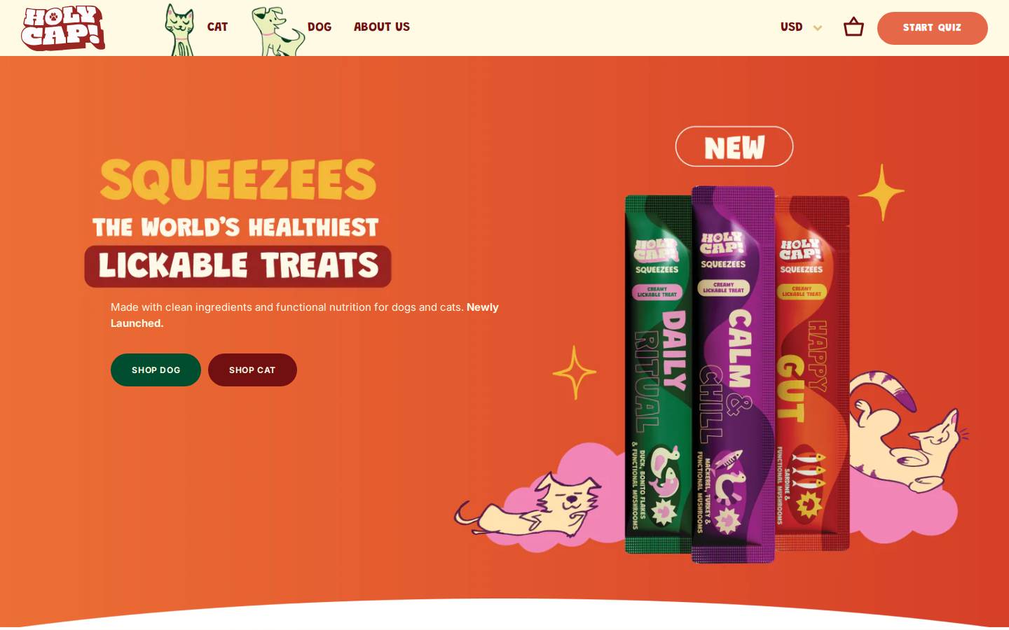 holycap.shop homepage screenshot