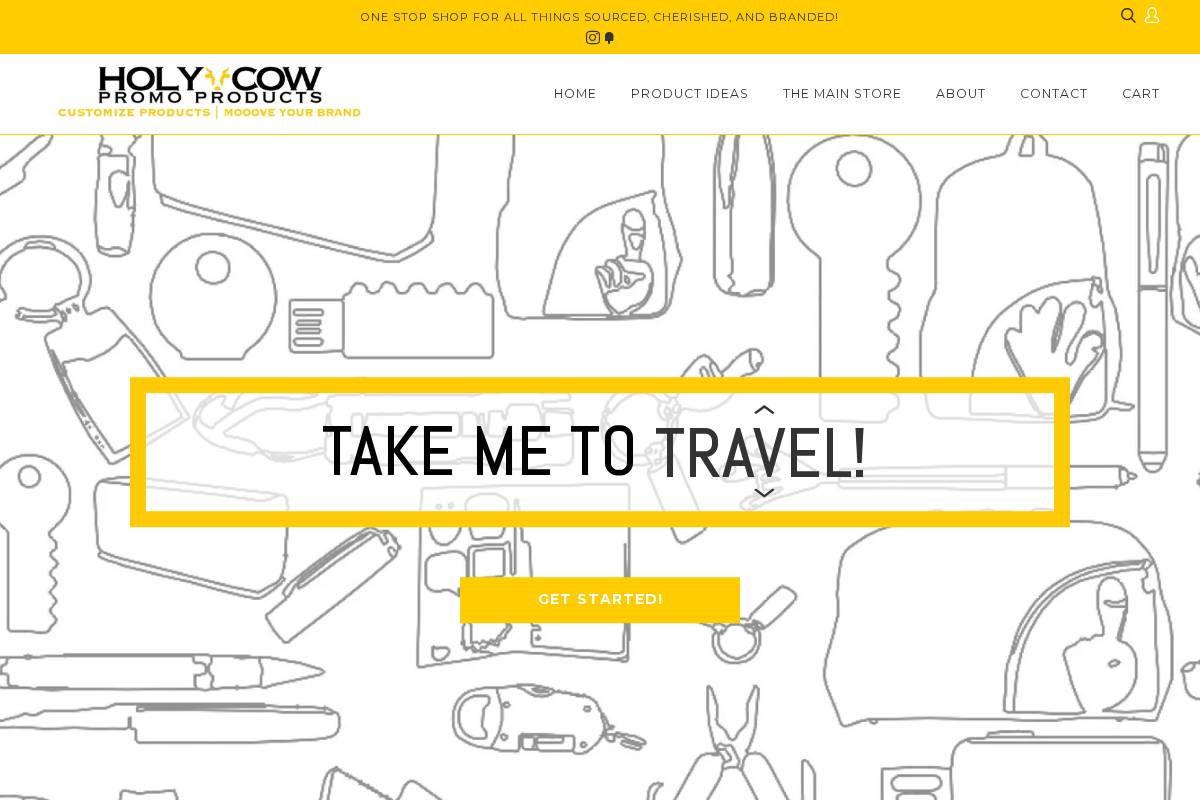 holycowpromo.com homepage screenshot